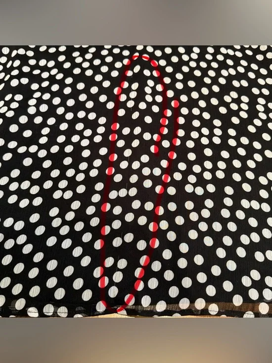 Calvin Klein Women’s Black Short Sleeve Polka Dot Pattern V-Neck Dress Size 8 - Picture 7 of 13